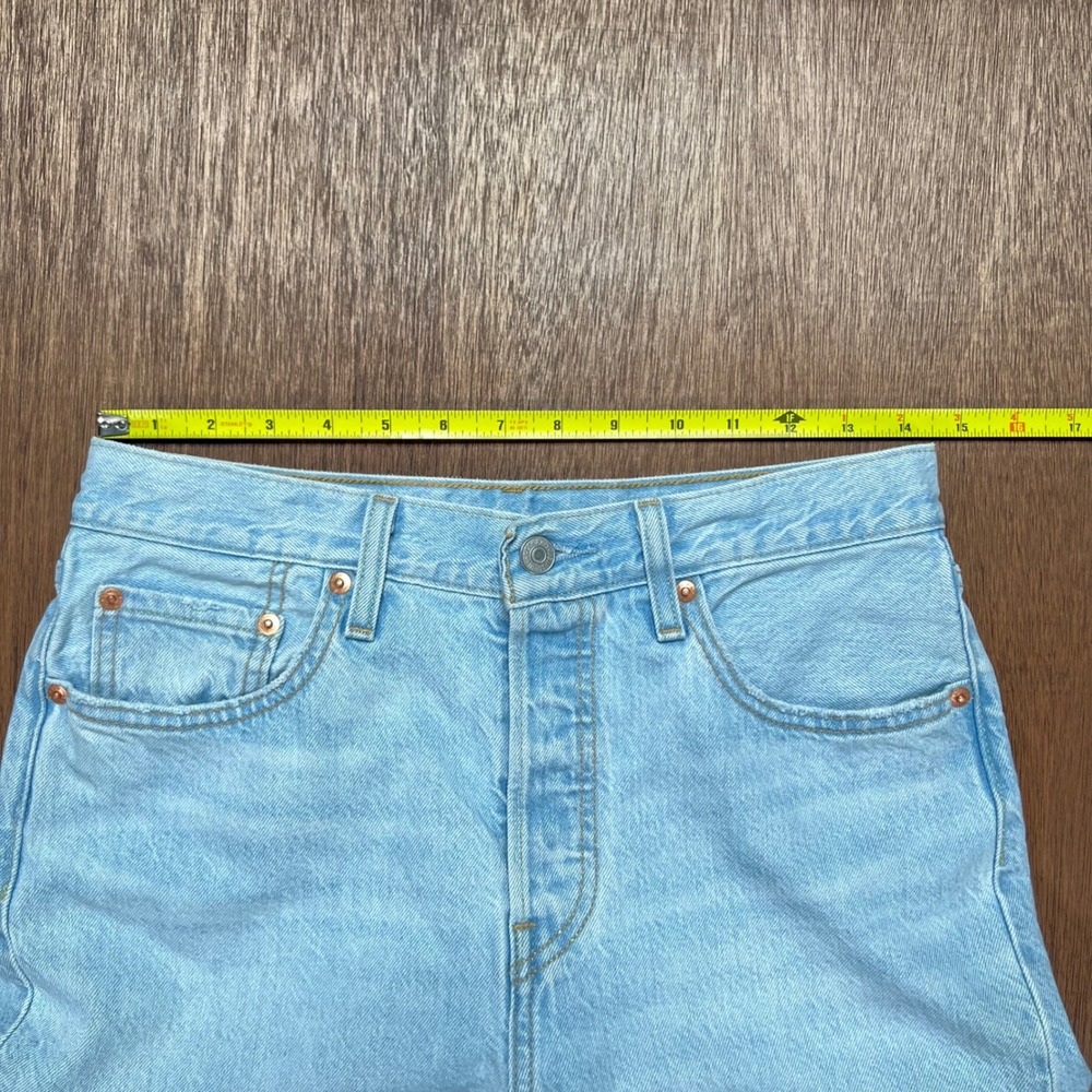 Vintage Levis 501 BIG E Light Wash Straight Leg Jeans W28 L26 A8746-0000 - Picture 8 of 15